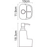 Дозатор с емкостью для губки WASSERKRAFT K-8499BLACK